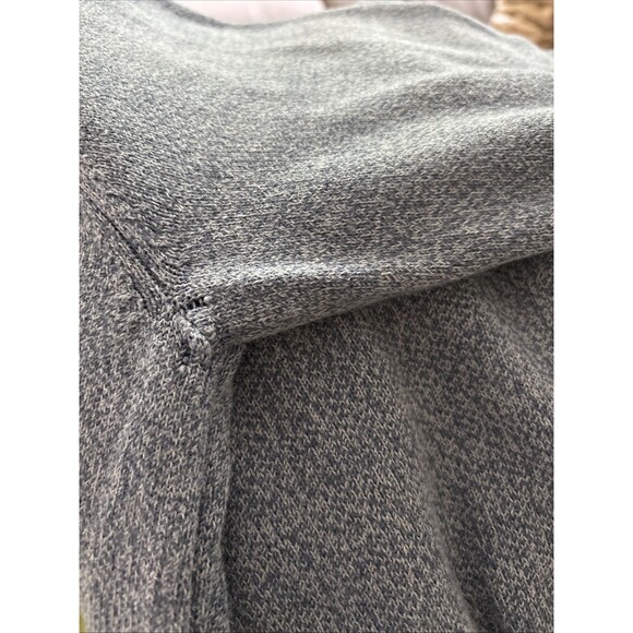 LL Bean Men Large V-Neck Sweater 100% Cotton Blue Soft Comfortable Casual Prep - Picture 7 of 7